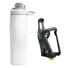 Bidon CAMELBAK Peak Fitness + Koszyk na bidon TOPEAK Modula Cage EX