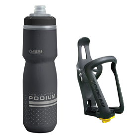 Bidon CAMELBAK Podium Chill + Koszyk na bidon TOPEAK Modula Cage EX