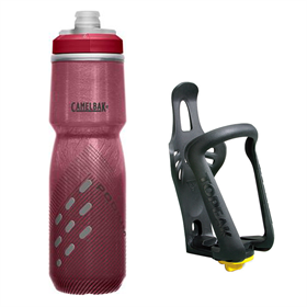 Bidon CAMELBAK Podium Chill + Koszyk na bidon TOPEAK Modula Cage EX