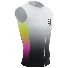 Koszulka bez rękawów COMPRESSPORT Tri Postural Aero Tank Top M