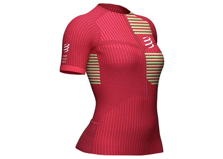 Koszulka rowerowa damska COMPRESSPORT Tri Postural SS Top W