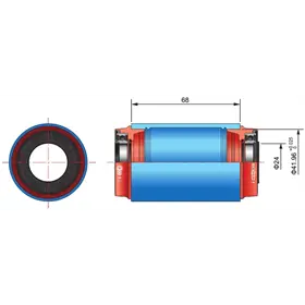 Suport rowerowy FSA Road M3/42x68 BB30 Mega Exo