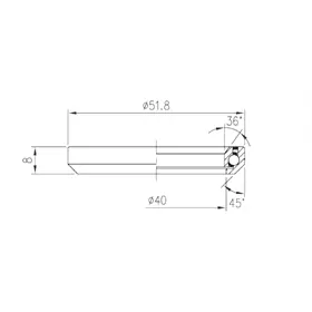 Łożysko FSA TH-073 (MR127) 1.5"