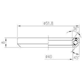 Łożysko FSA TH-073 SuperLight (MR110R) 1.5"