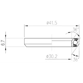 Łożysko FSA TH-872/DJ (MR172) 1-1/8"