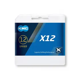 Łańcuch KMC X12 Silver/Black