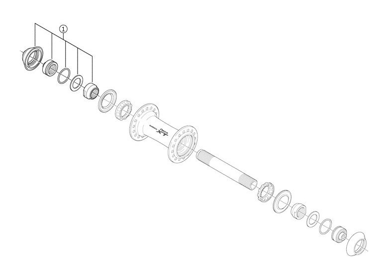 Stożek piasty przedniej SHIMANO HB-M775