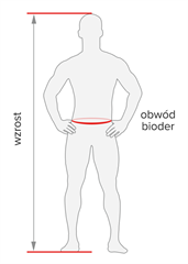 Rozmiar - Wzrost, Obwód pasa, Obwód bioder